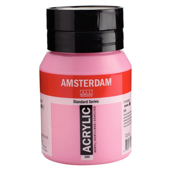 Amsterdam Standard pot 500ml - 385 Quinacridonerose Licht