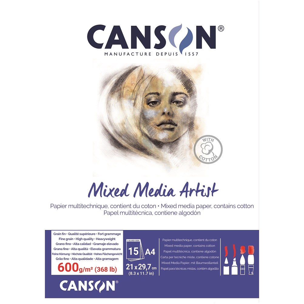 Canson Mixed Media 600 grams A4