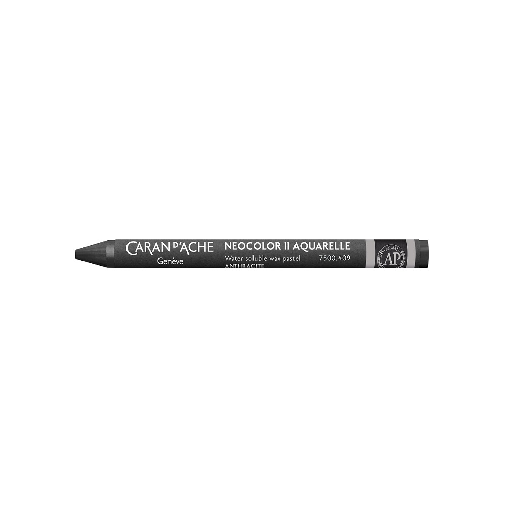 Caran d'Ache Neocolor II aquarel waspastel - 409 Charcoal Grey