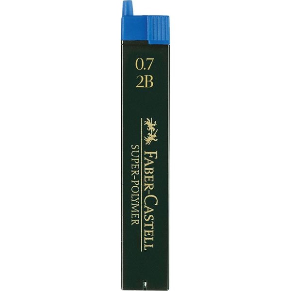 Potloodstiftjes Faber Castell Super Polymer - 0,7mm 2B