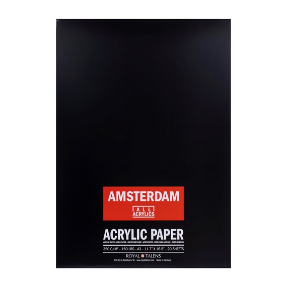 Amsterdam acrylblok 350gram 20vel - A3