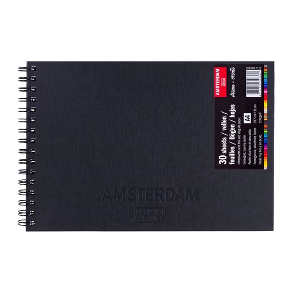 Amsterdam acrylpapier Spiraalalbum 250gram 30vel - A4