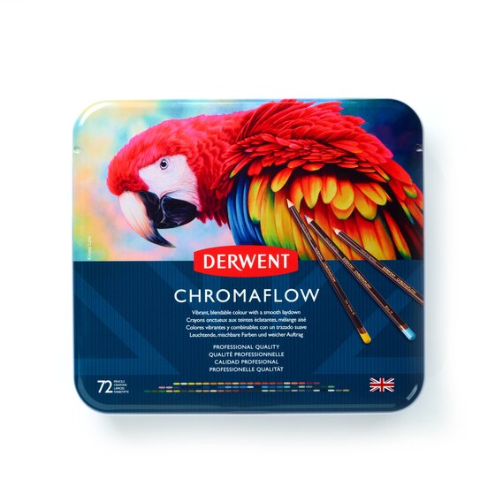 Derwent Chromaflow kleurpotlood - BLIK 72 kleuren NIEUW