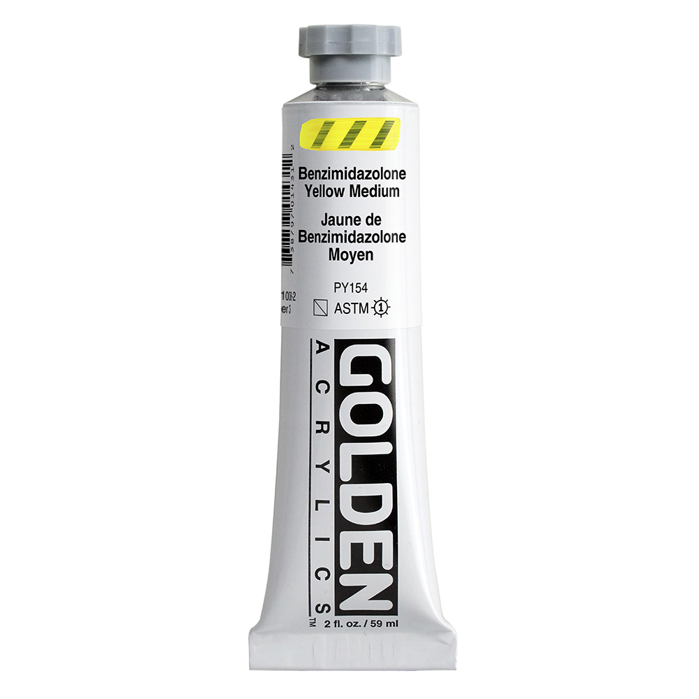 Golden Heavy Body Acrylics tube 59ml - 1008 Benzimidazolone Yellow Medium (s3) OP=OP