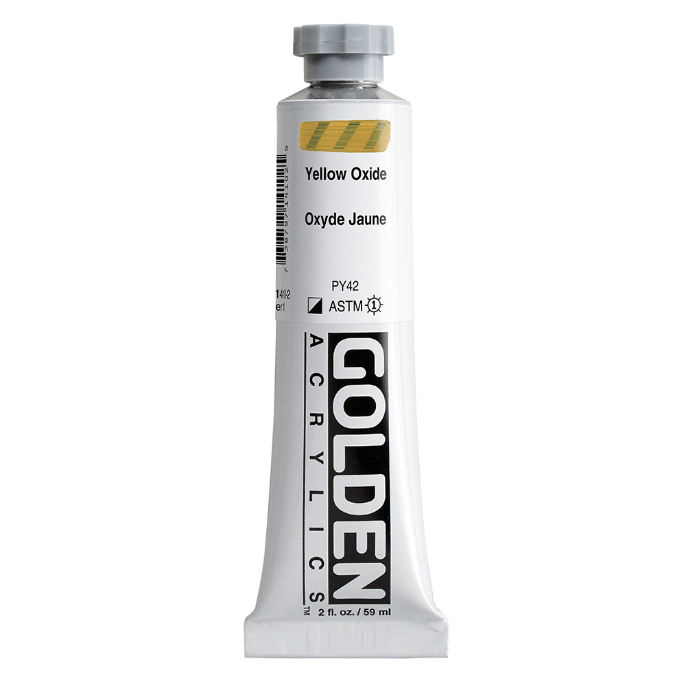 Golden Heavy Body Acrylics tube 59ml - 1410 Yellow Oxide (s1)