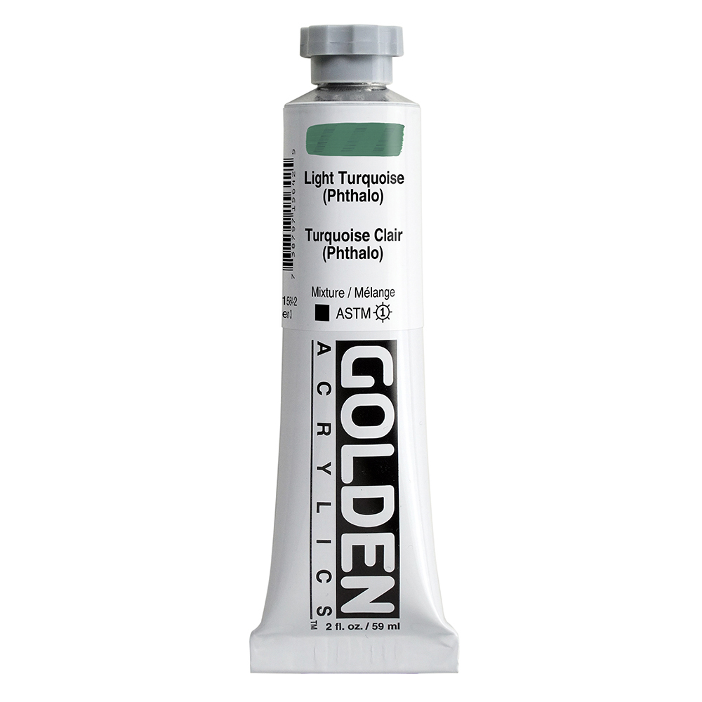 Golden Heavy Body Acrylics tube 59ml - 1564 Light Turquoise (Phthalo) (s3)