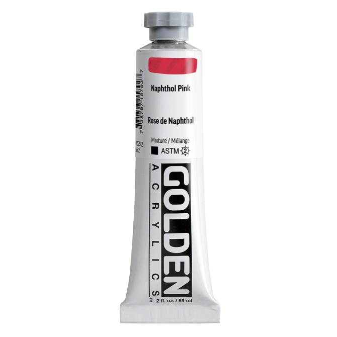 Golden Heavy Body Acrylics tube 59ml - 1579 Naphthol Pink (s2)