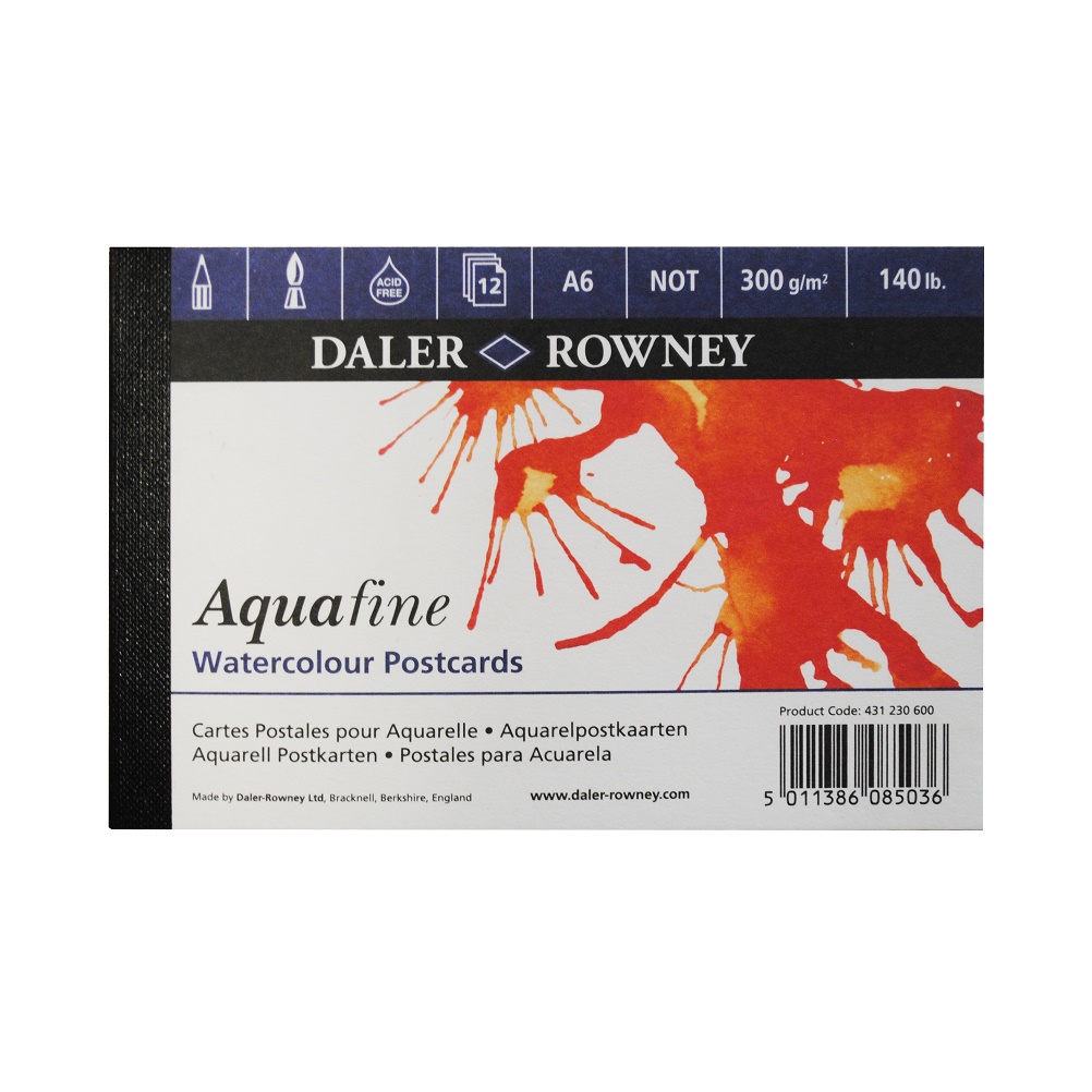 Daler Rowney AQUAFINE Texture aquarelpapier 300gram 12vel - Postcard