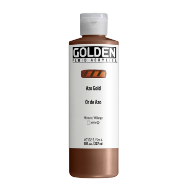 Golden Fluid Acrylics 118ml - 2302 Azo Gold (s4)