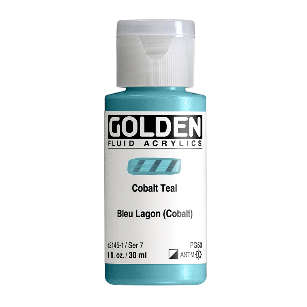 Golden Fluid Acrylics 30ml - 2145 Cobalt Teal (s7)