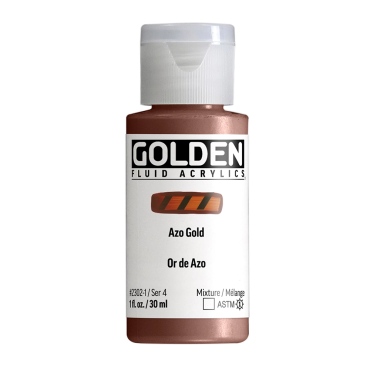Golden Fluid Acrylics 30ml - 2302 Azo Gold (s4)