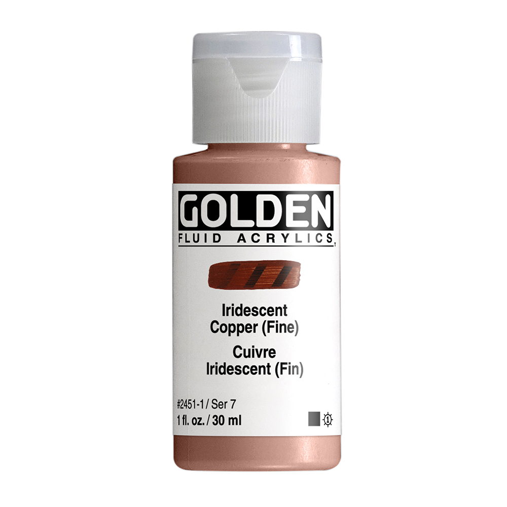 Golden Fluid Acrylics 30ml - 2451 Iridescent Copper (fine) (s7)