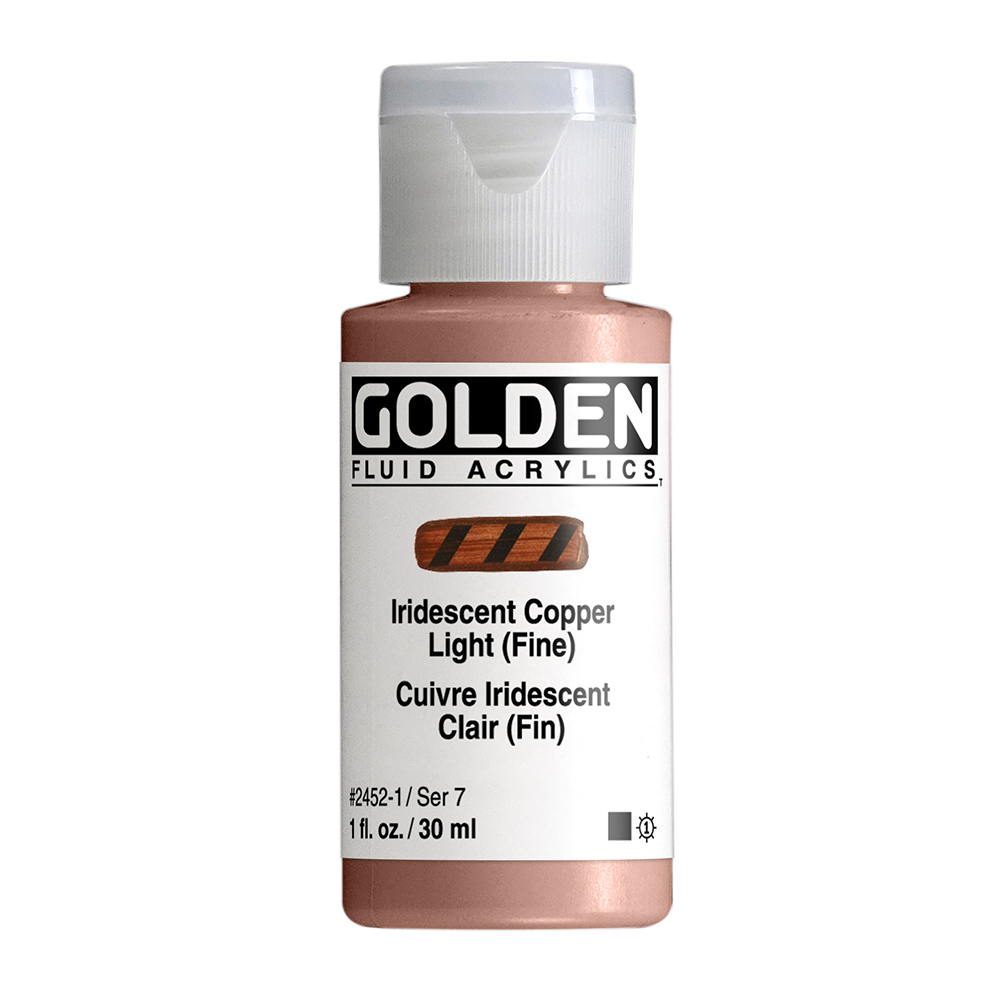 Golden Fluid Acrylics 30ml - 2452 Iridescent Copper Light (fine) (s7)