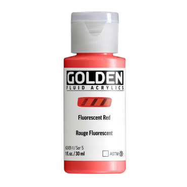 Golden Fluid Acrylics 30ml - 2491 Fluorescent Red (s5)