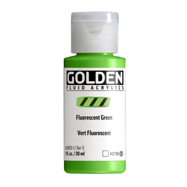 Golden Fluid Acrylics 30ml - 2493 Fluorescent Green (s5)