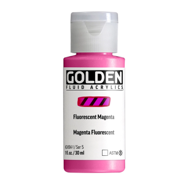 Golden Fluid Acrylics 30ml - 2494 Fluorescent Magenta (s5)