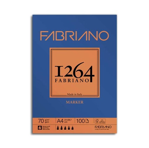 Fabriano 1264 Markerblok 100vel 70gram - A4 formaat