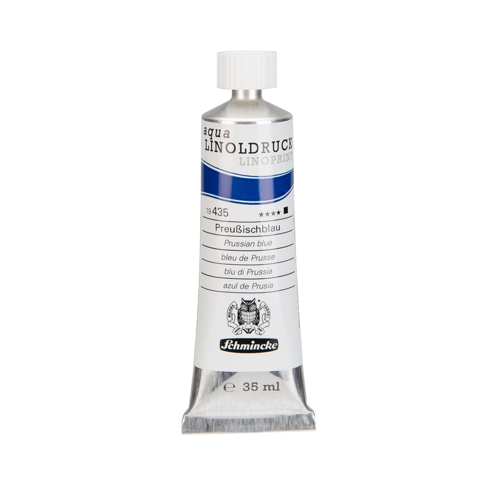 Schmincke Aqua Linoldruck tube 35ml - 435 Prussian Blue