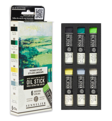 Sennelier Artist Oil Stick - SET 6 kleuren 12ml - Stylized Landscape