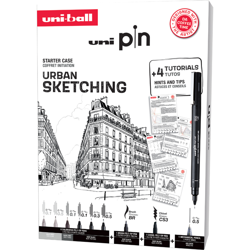 Uni PIN Watervaste Fineliner – SET Urban Sketching