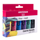 Amsterdam Standard acrylverf - COLORFUL METALLIC SET 6x20ml