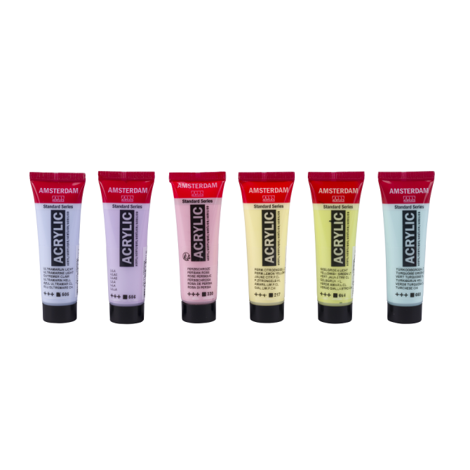 Amsterdam Standard acrylverf - PASTEL SET 6x20ml