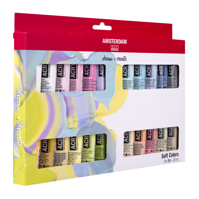 Amsterdam Standard acrylverf - SOFT COLORS SET III 24x20ml