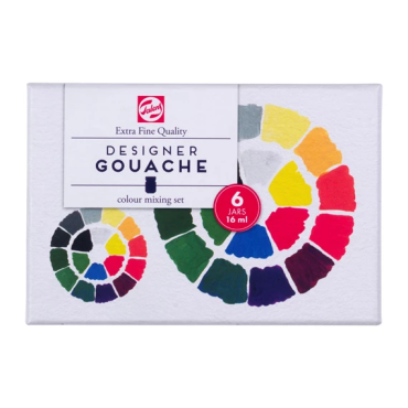 Talens Gouache Extra Fijn colour mixing set 6x16ml