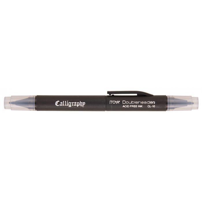 Itoya Calligraphypen zwart 2-zijdig