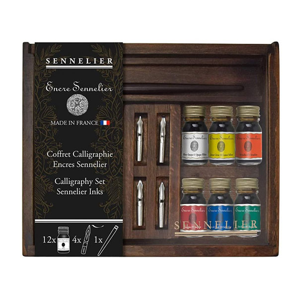 Sennelier Handlettering SET 12 x 10ml + acc.